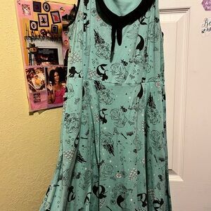 Torrid Teal and Black Dress